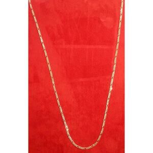 Sterling‎ Silver 925 Plated 30 Inch Figaro Chain Necklace New 1/16th" Wide